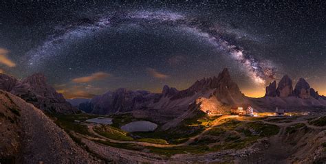Milky Way Panorama Milchstraßen Panorama In Den Dolomiten Flickr