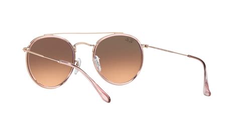 Sunglasses Ray Ban Round Double Bridge Pink Rb3647n 9069a5 51 22