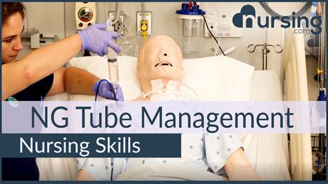 Ng Tube Management Nursing Skills Youtube