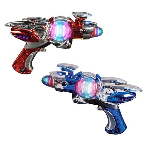 Ir Super Spinning Laser Space Blaster With Led Light And Sound Colors