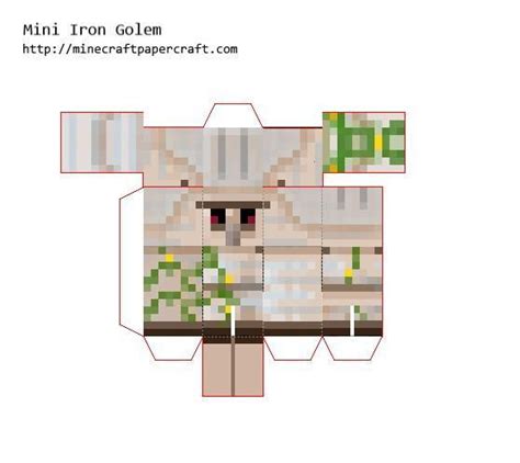 5easy Minecraft Mini Iron Golem Papercraft Fdlknjelg