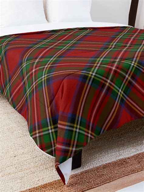 Royal Stewart Tartan Stuart Clan Plaid Tartan Comforter By Podartist