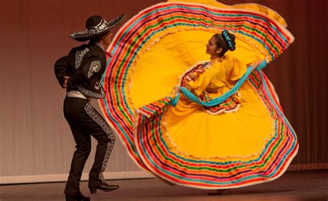 Jarabe Tapatío Baile Que Luce Galantería Entre Una Pareja Luz