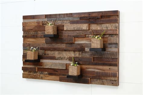 Hand Crafted Reclaimed Wood Wall Art Made Of Old Barnwood By