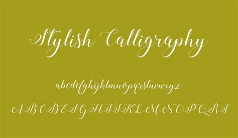 Stylish Calligraphy Free Font