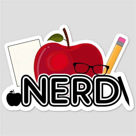 Nerd Logo Sticker By Adamzworld Design By Humans