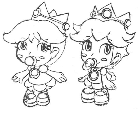 Desenhos da Princesa do Mario para Colorir