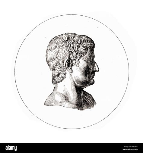 Engraving Portrait Of Tiberius British Engraving Xix Th Century Hi Res