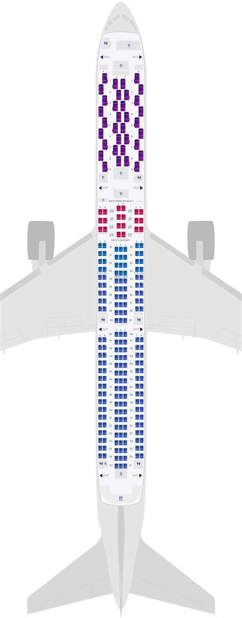 Delta Airlines Boeing 767 400 Seating Chart