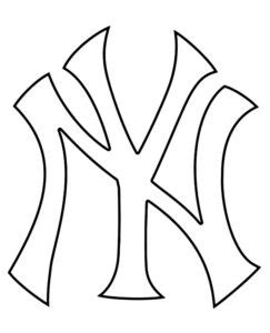 NY Yankees Logo Coloring Sheet Topcoloringpages Net
