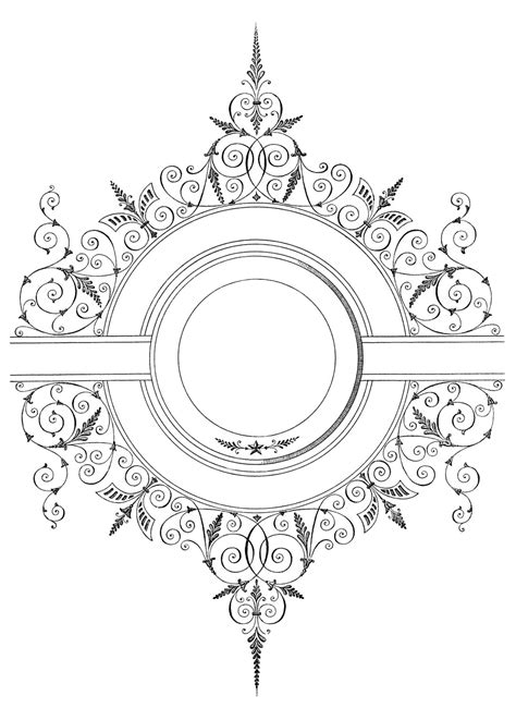 The Graphics Fairy Llc Free Vector Download Fancy Antique Frame