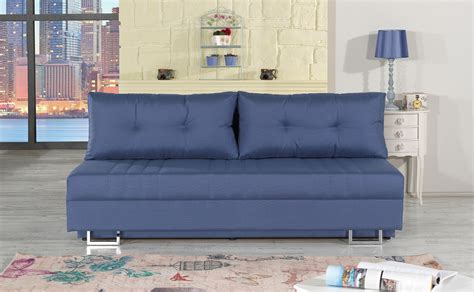 Double, queen, and king beds. Blue Queen size Fabric Sofa Bed Avana - Sofa Beds Star ...