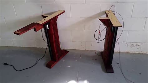 When pairing a diy surface to a standing desk frame there are a lot of things to consider. DIY electric adjustable convertible Standing Desk - YouTube