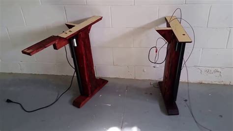 Elements to consider when choosing a diy adjustable standing desk frame. DIY electric adjustable convertible Standing Desk - YouTube