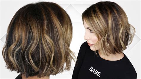 How To Style A Blunt Bob Undone Textured Waves Short Hair Trends