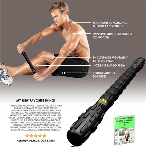 Muscle Roller Stick Pro Best Sports Massage Tool For Sore Muscles Cramps 41y For Sale Online