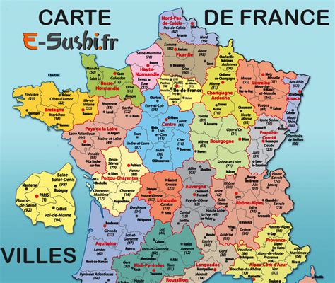 La carte france, les cartes et plans de ville france. FRANÇAIS EOI B1: CARTE DE FRANCE