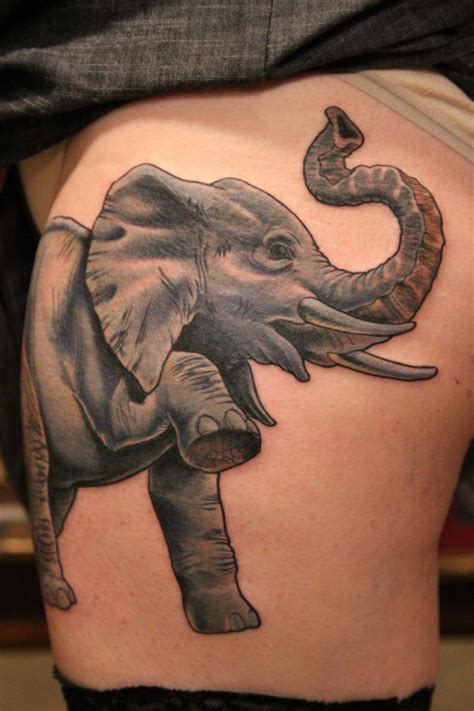 elefant tattoo gibt ihnen kraft 25 faszinierende ideen ankle puzzle flower realistic