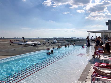 Photos At The Rooftop Infinity Pool Bar At Twa Hotel Untapped New York