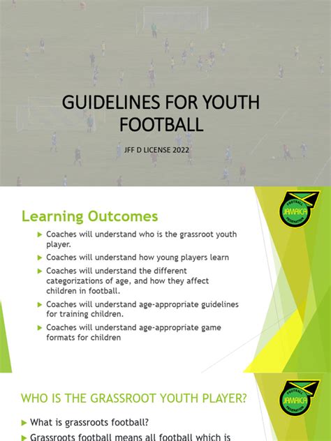 Guidelines For Youth Football Pdf Physical Fitness Learning