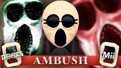 Ambush Roblox Mii Doors Youtube