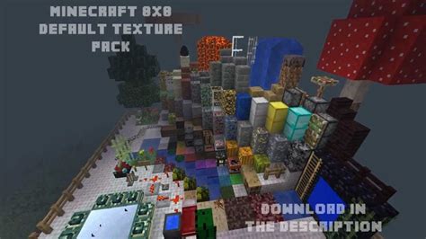 Minecraft 8x8 Default Texture Pack 125 Youtube