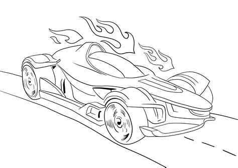 Hot Wheels Coloring Pages Free Print