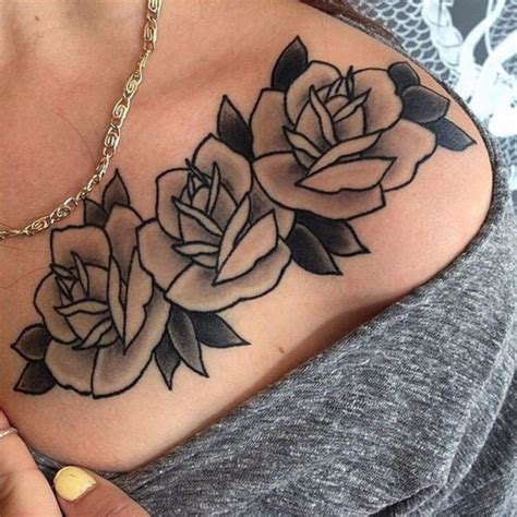 Girly Chest Tattoo Ideas For Women