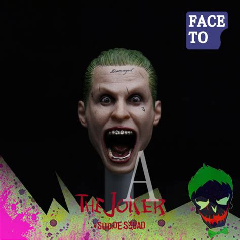 16 Custom Scream Joker Suicide Squad Jared Leto Head For Tbleague Hot Toys Ebay