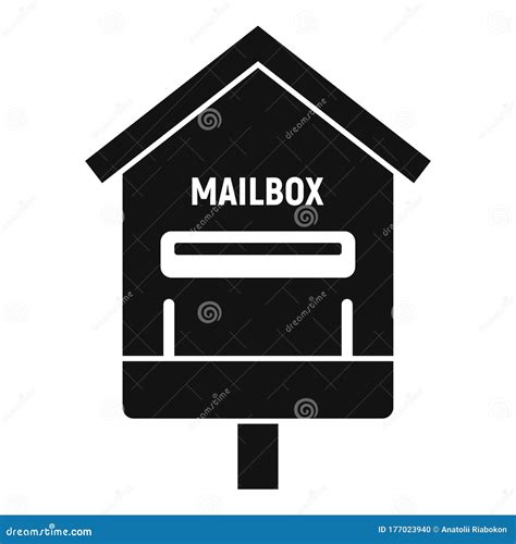 Service Mailbox Icon Simple Style Stock Vector Illustration Of