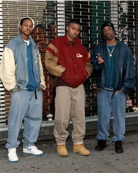 Huddy 6 Nas And Big L Standing On A Street Corner In Harlem Hip Hop