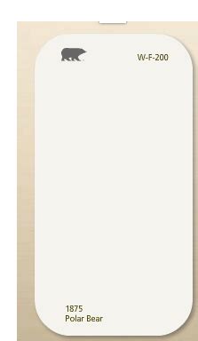 It's also the industry standard. Behr: Polar Bear #1875 | Bear paint colors, White ceiling ...