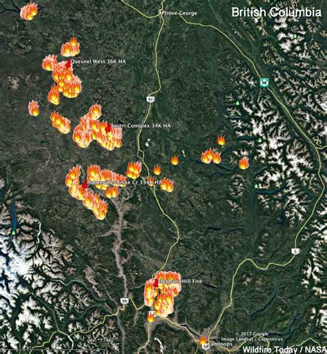 Over 100 Active Wildfires In British Columbia Wildfire Today