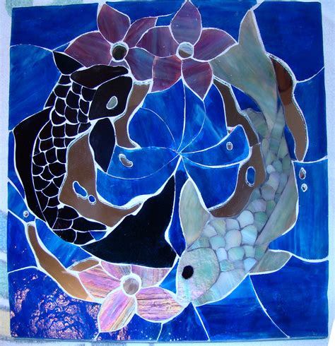 Yin Yang Koi Fish Mosaic By Leinani1992 On Deviantart