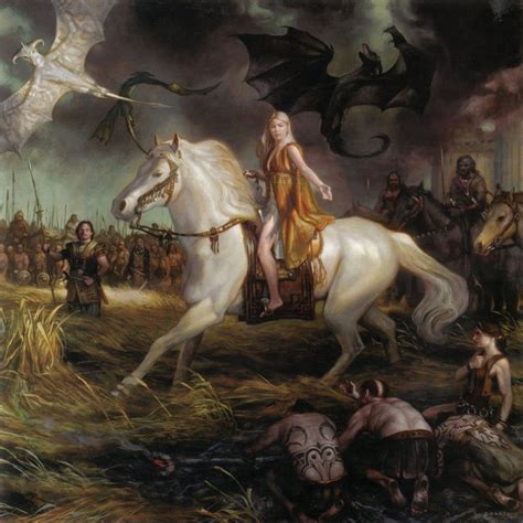 Daenerys Targaryen Mother Of Dragons Illustration History