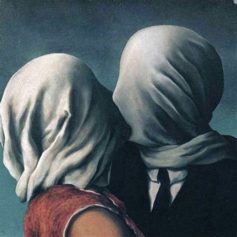 Los amantes en francés Les amants es una pintura surrealista de René Magritte realizada en el