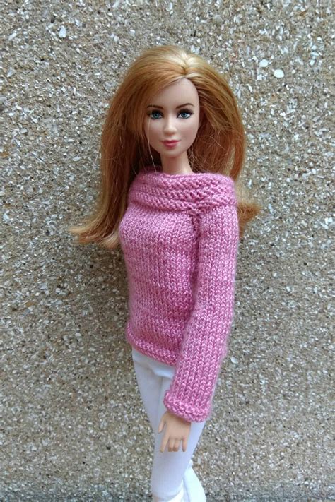 Handmade Barbie Doll Clothes Hand Knitted Radiant Orchid Etsy