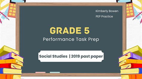 Grade 5 2019 Social Studies Past Paper Youtube