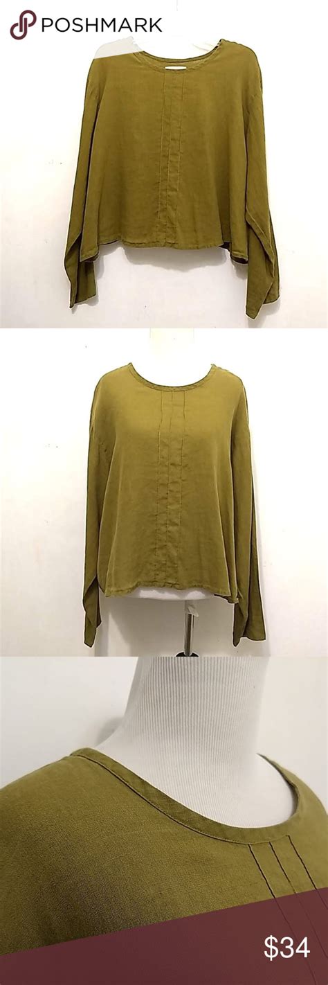 flax jeanne engelhart linen over size crop shirt crop shirt clothes design fashion