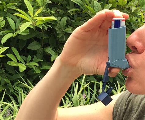 Once you've pressed the inhaler, you should breathe in slowly for up to 5 seconds, then hold your breath around 10 seconds. Adult Using an Asthma Inhaler | Adult using an asthma ...