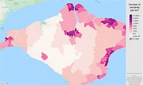 Isle-of-Wight population stats in maps and graphs.