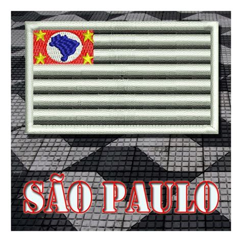 Bordado Bandeira São Paulo Padrão