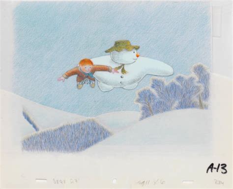 Bonhams The Snowman An Original Animation Cel Of The Snowman And