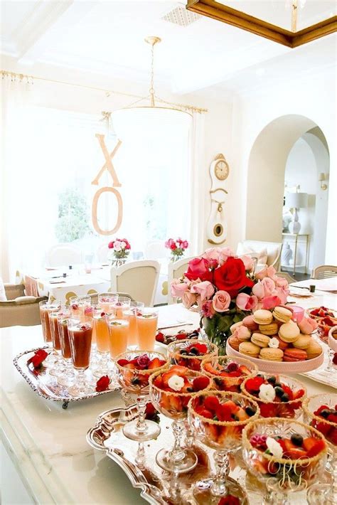 The Blog • Grace Gathered Girl Brunch Decor Bridal Shower Food Display Brunch Table Decorations