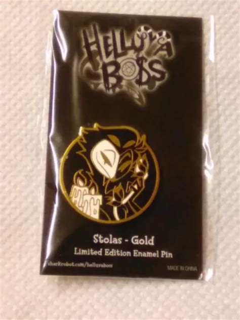 HELLUVA BOSS STOLAS Gold Limited Edition Enamel Pin Vivziepop Hazbin
