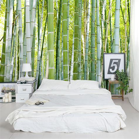 Thick Bamboo Forest Wall Mural Bamboo Forest Wallpaper