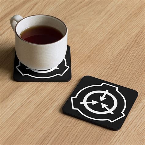 Scp Foundation Logo Standard Issue Cork Back Coaster Etsy Hot Sex Picture