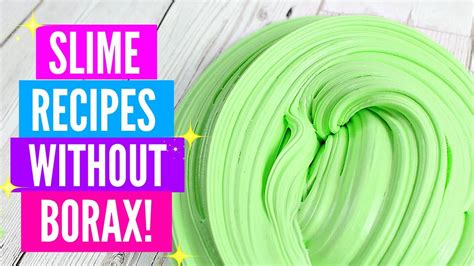 How To Make Slime Without Glue With Borax 2 Ingredients Slimehow To