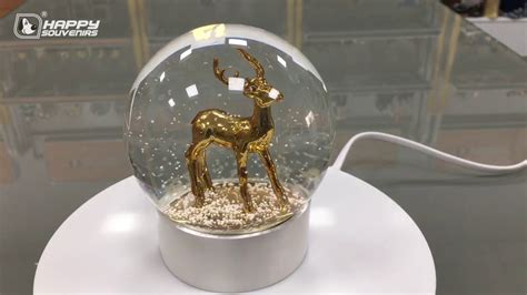 Simple Style Christmas Elk Electroplate Snow Globe T Decoration