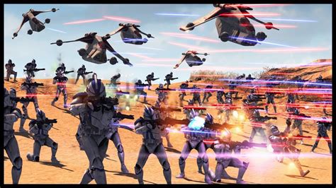 Epic Clone Wars Battle Star Wars Mod Youtube